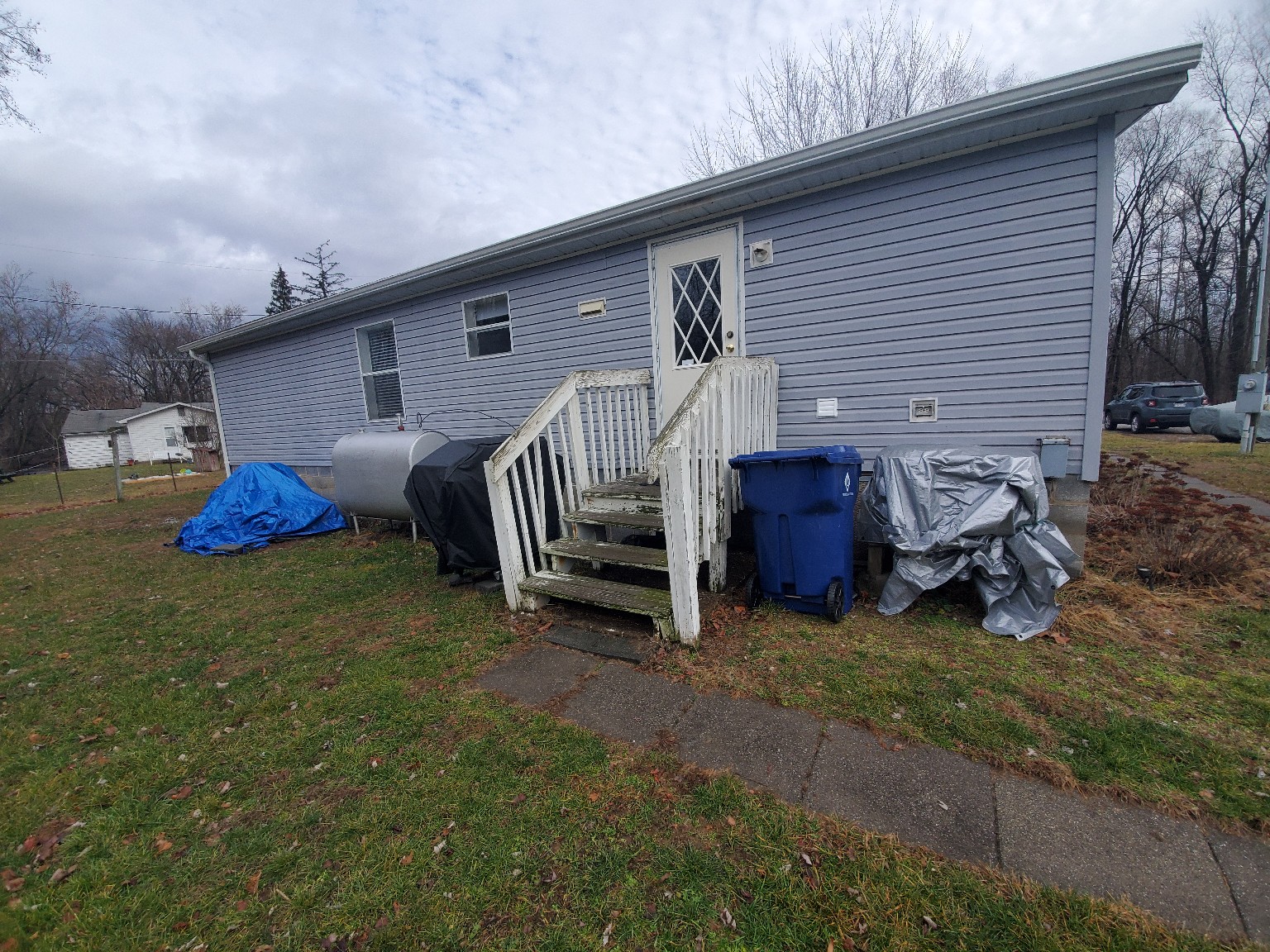 Deck build before renovation