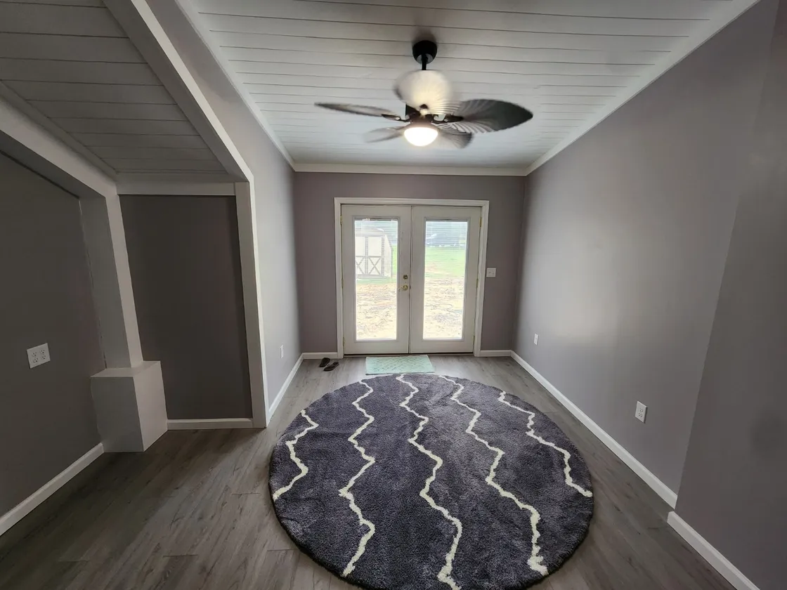 Finished interior of a Farrar’s sunroom expansion